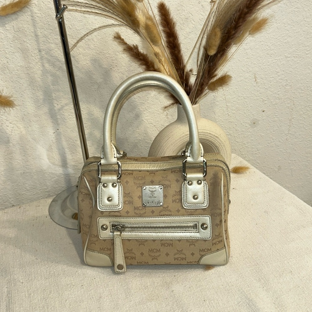 MCM Small Hand Bag Brass Hardware